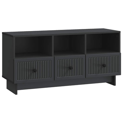 TV Cabinet with Drawer Black 102 x 34.5 x 50 cm Engineered Wood
