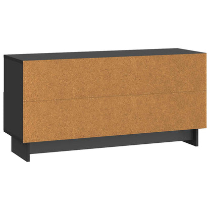 TV Cabinet with Drawer Black 102 x 34.5 x 50 cm Engineered Wood