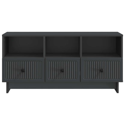 TV Cabinet with Drawer Black 102 x 34.5 x 50 cm Engineered Wood