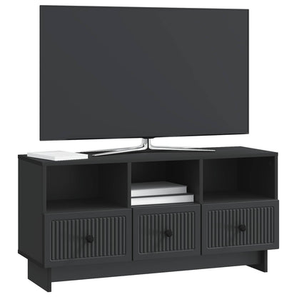 TV Cabinet with Drawer Black 102 x 34.5 x 50 cm Engineered Wood