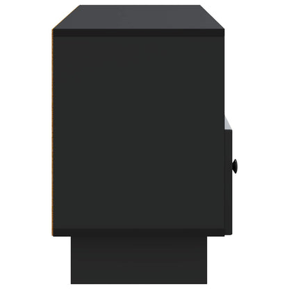 TV Cabinet with Drawer Black 102 x 34.5 x 50 cm Engineered Wood