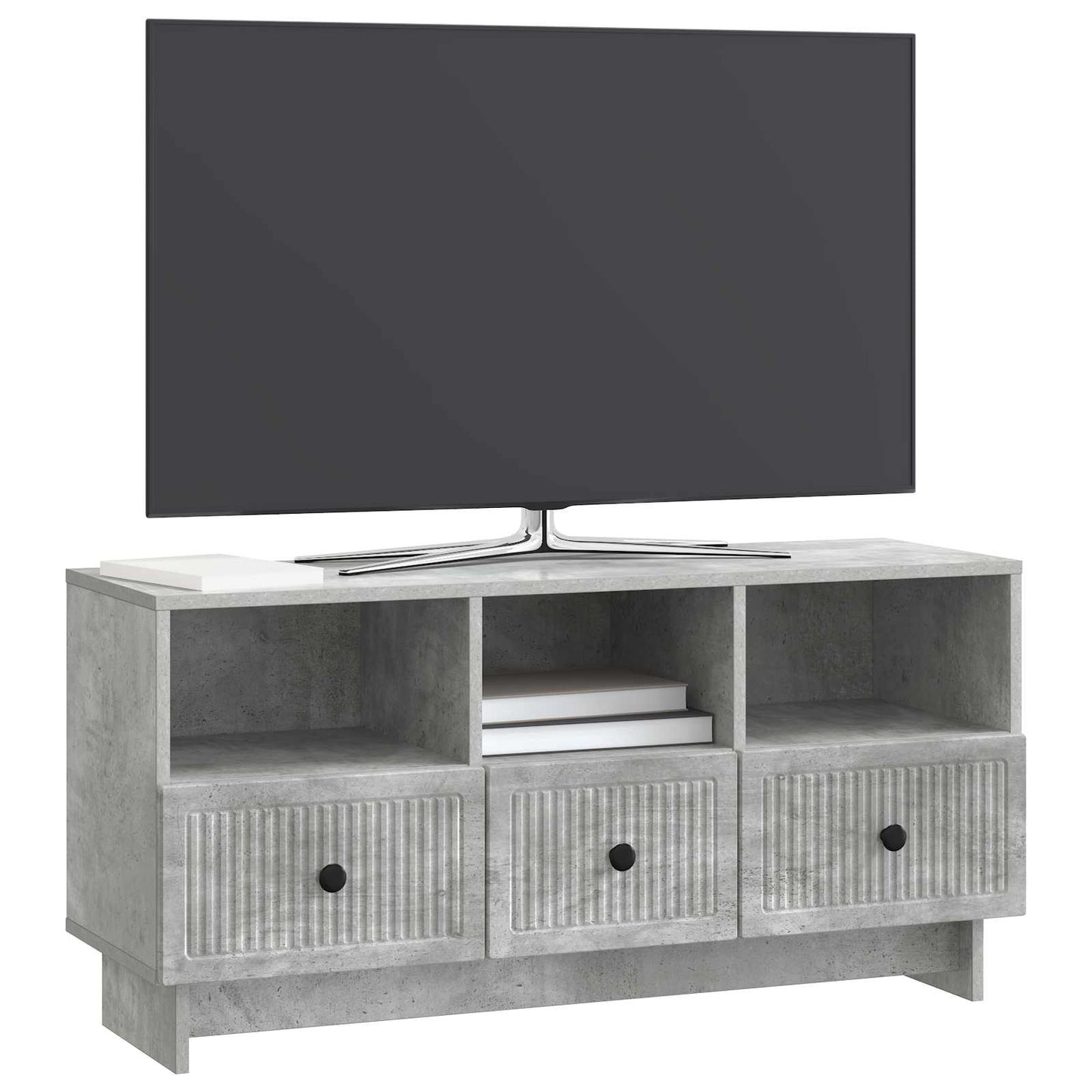TV Cabinet Concrete Grey 102 x 34.5 x 50 cm Engineered Wood