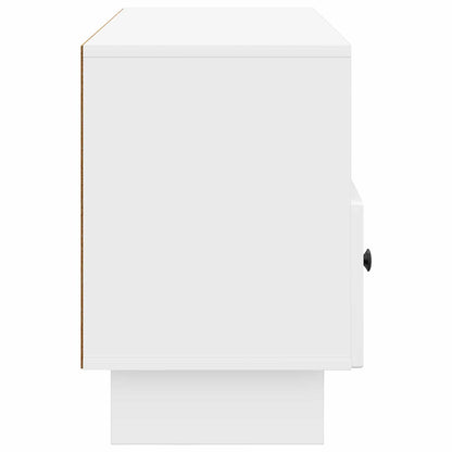 TV Cabinet High Gloss White 102 x 34.5 x 50 cm Engineered Wood
