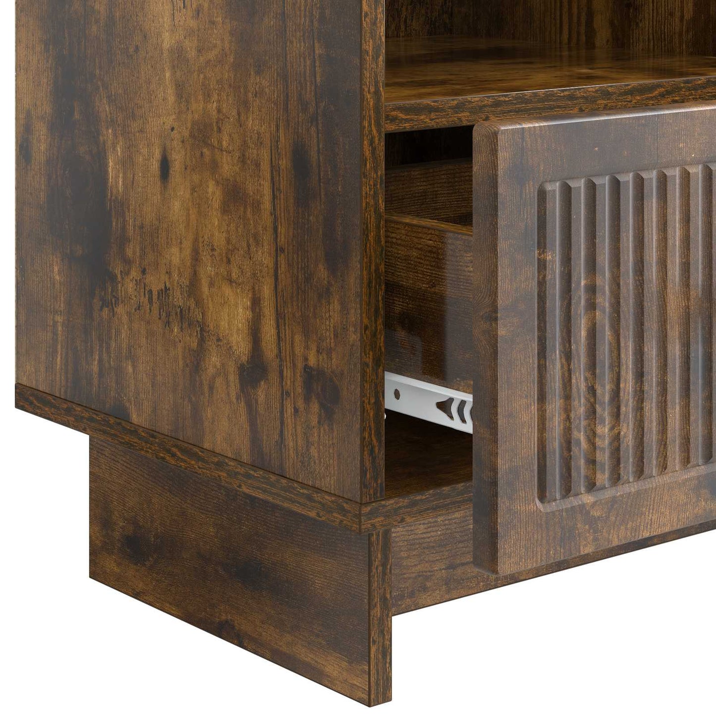 TV Cabinet Smoked Oak 102 x 34.5 x 50 cm Engineered Wood