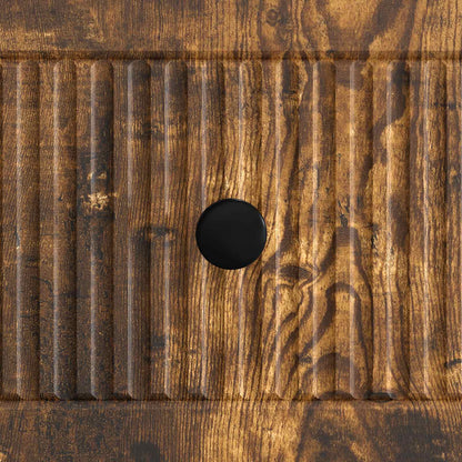 TV Cabinet Smoked Oak 102 x 34.5 x 50 cm Engineered Wood