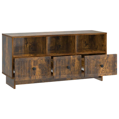 TV Cabinet Smoked Oak 102 x 34.5 x 50 cm Engineered Wood