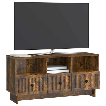 TV Cabinet Smoked Oak 102 x 34.5 x 50 cm Engineered Wood