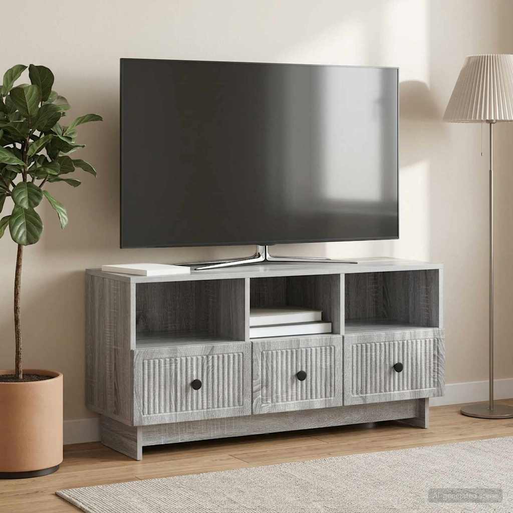 TV Cabinet Grey Sonoma 102 x 34.5 x 50 cm Engineered Wood