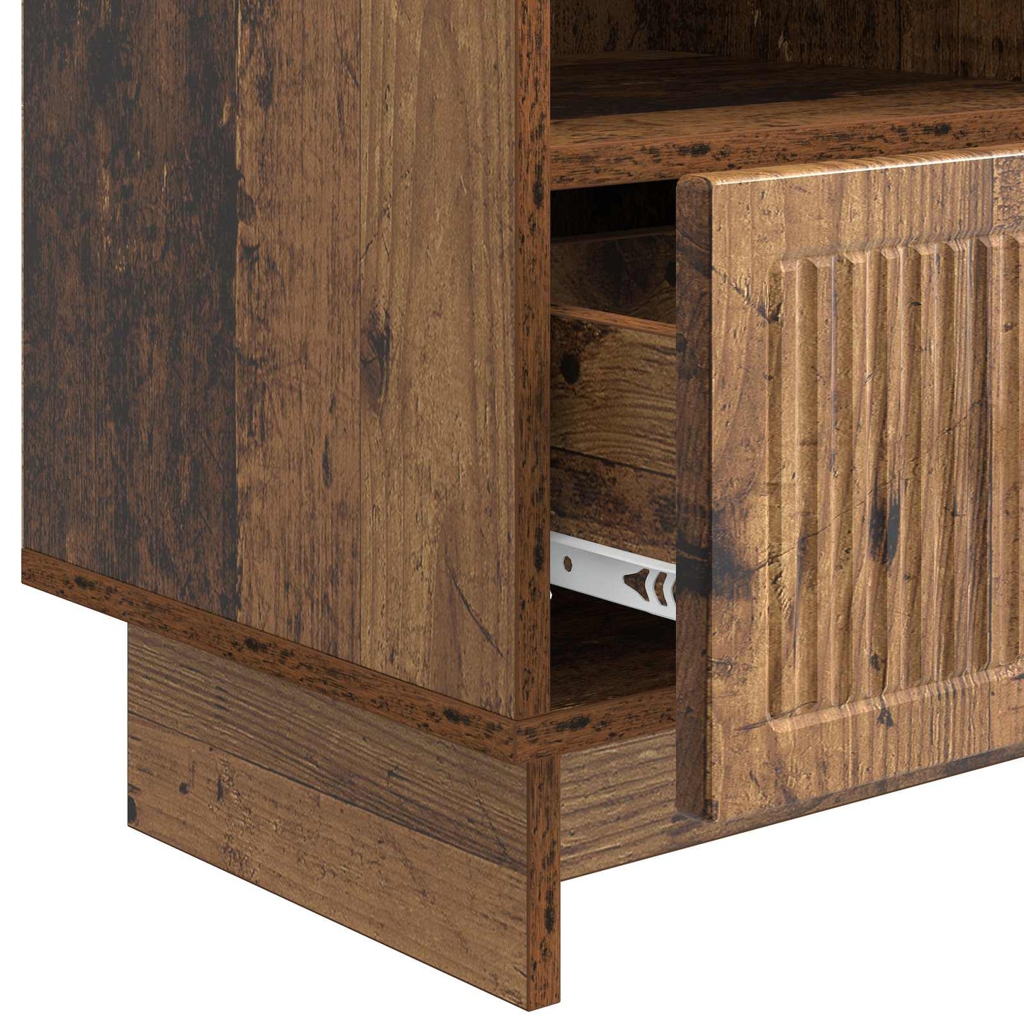 TV Cabinet Old Wood 102 x 34.5 x 50 cm Engineered Wood