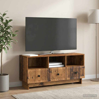 TV Cabinet Old Wood 102 x 34.5 x 50 cm Engineered Wood