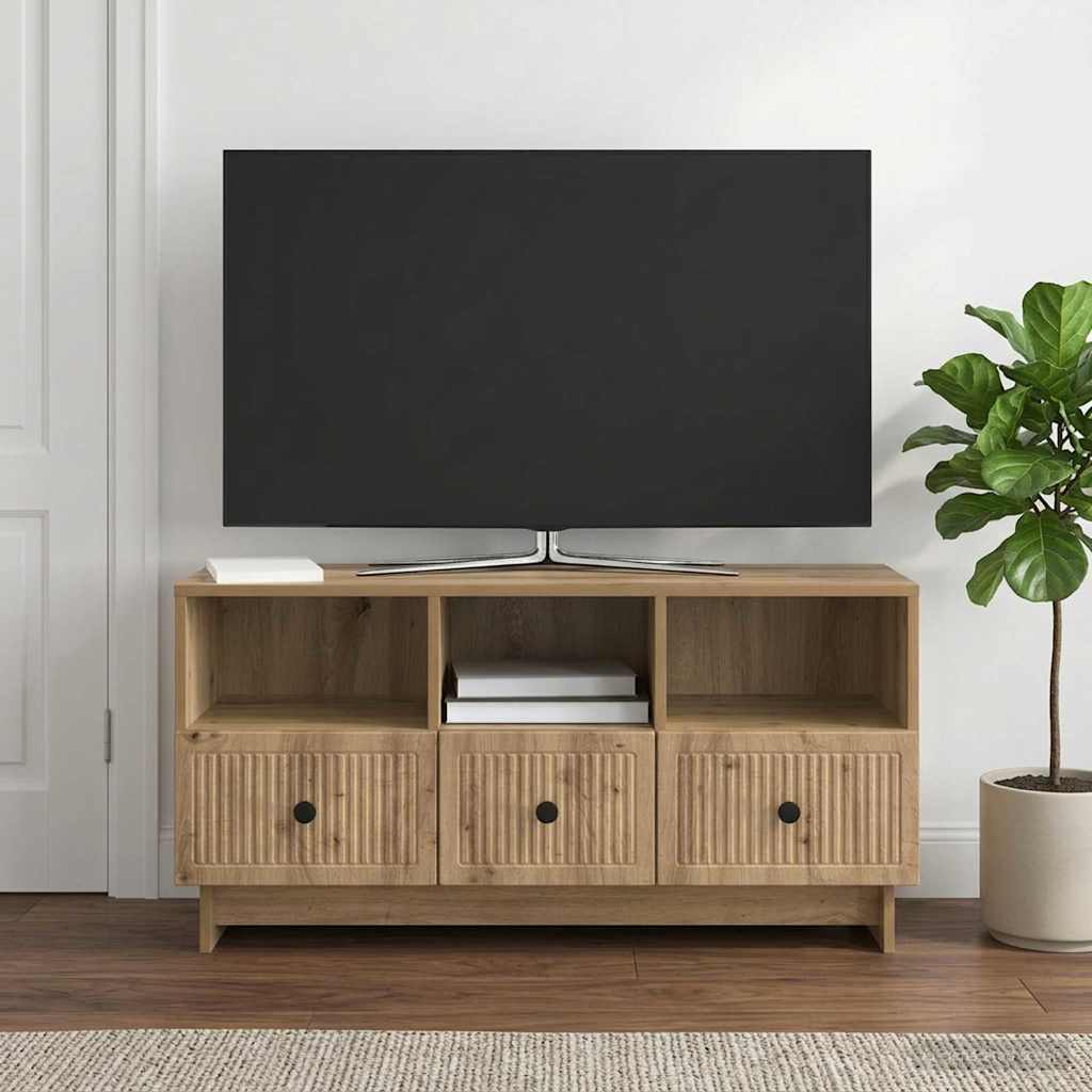 TV Cabinet 102 x 34.5 x 50 cm Artisan Oak Engineered Wood