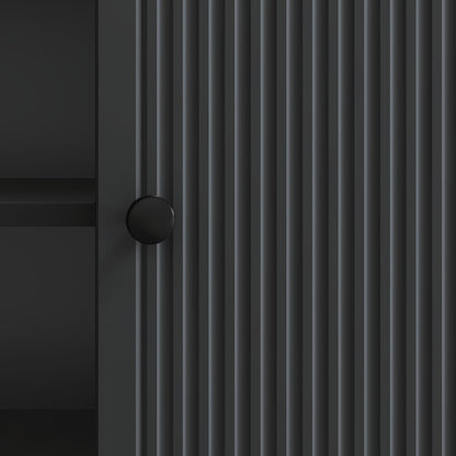 TV Cabinet 150 x 31 x 50 cm Black Engineered Wood