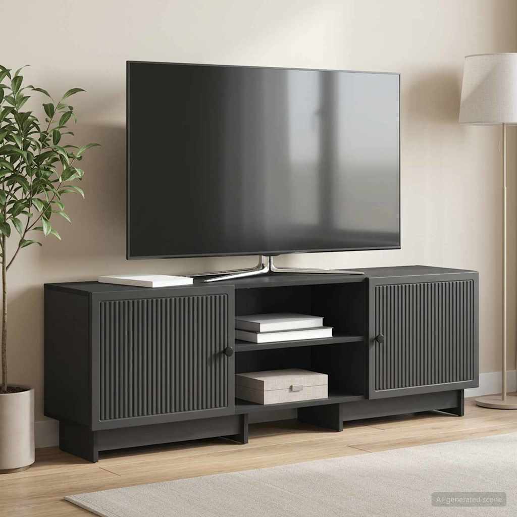 TV Cabinet Black 150 x 31 x 50 cm Engineered Wood