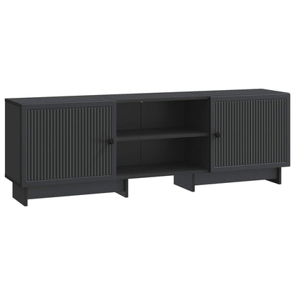 TV Cabinet 150 x 31 x 50 cm Black Engineered Wood