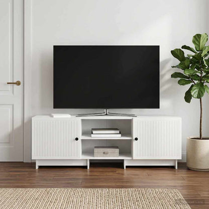 TV Cabinet 150 x 31 x 50 cm High Gloss White Engineered Wood