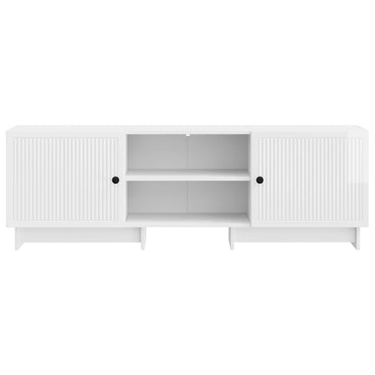 TV Cabinet High Gloss White 150 x 31 x 50 cm Engineered Wood