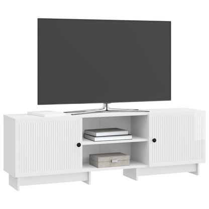 TV Cabinet 150 x 31 x 50 cm High Gloss White Engineered Wood