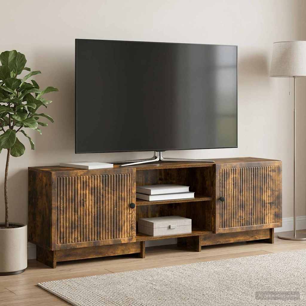 TV Cabinet Smoked Oak 150 x 31 x 50 cm Engineered Wood