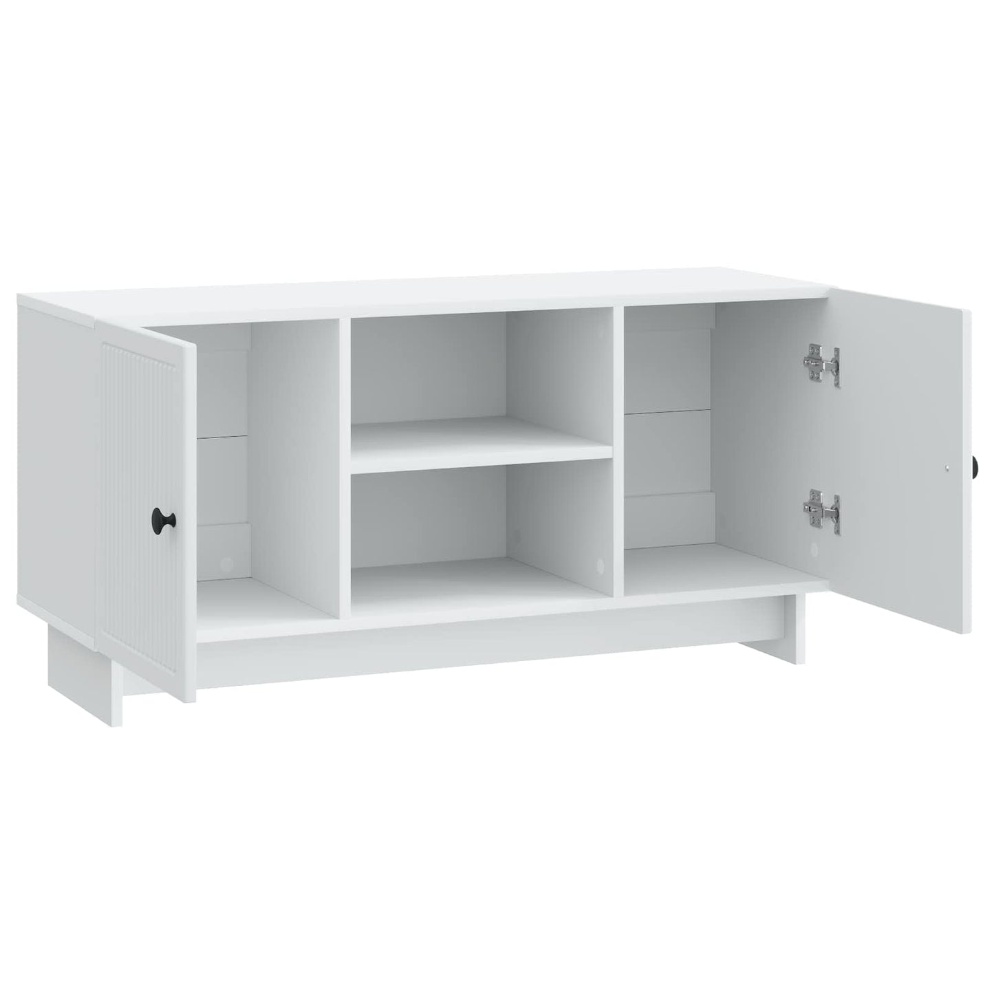 TV Cabinet 102 x 34.5 x 50 cm White Engineered Wood