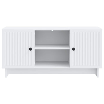 TV Cabinet 102 x 34.5 x 50 cm White Engineered Wood