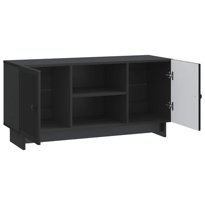 TV Cabinet 102 x 34.5 x 50 cm Black Engineered Wood