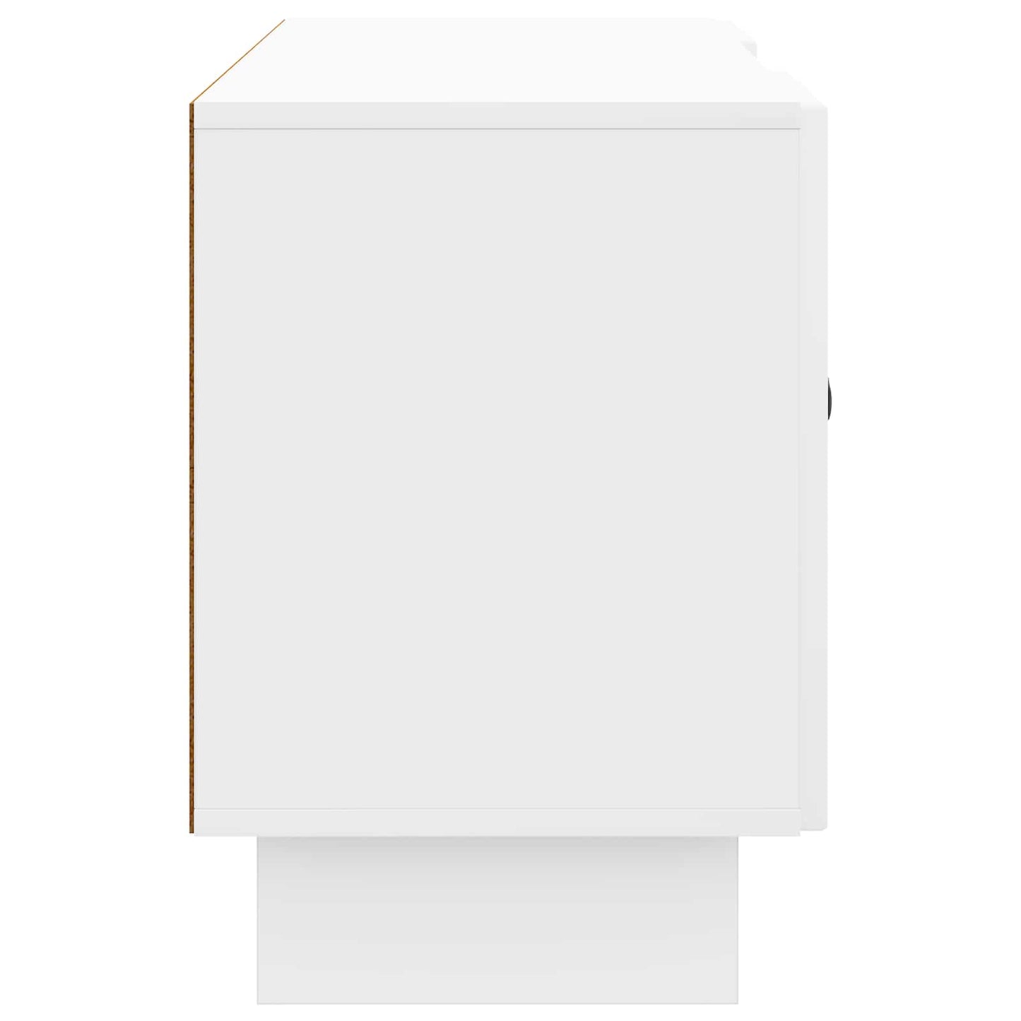 TV Cabinet 102 x 34.5 x 50 cm High Gloss White Engineered Wood