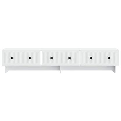TV Cabinet with Drawer White 147 x 34.5 x 30 cm Engineered Wood