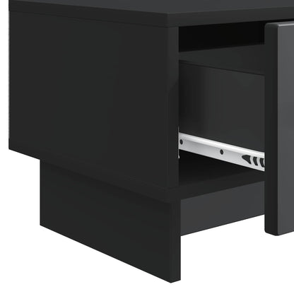 TV Cabinet with Drawer Black 147 x 34.5 x 30 cm Engineered Wood