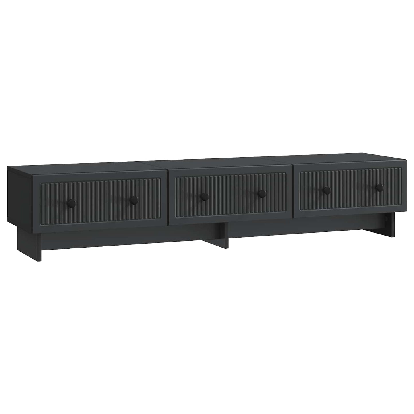 TV Cabinet with Drawer Black 147 x 34.5 x 30 cm Engineered Wood