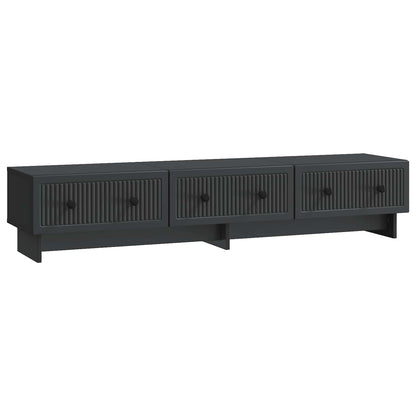 TV Cabinet with Drawer Black 147 x 34.5 x 30 cm Engineered Wood