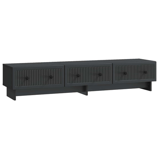 TV Cabinet with Drawer Black 147 x 34.5 x 30 cm Engineered Wood