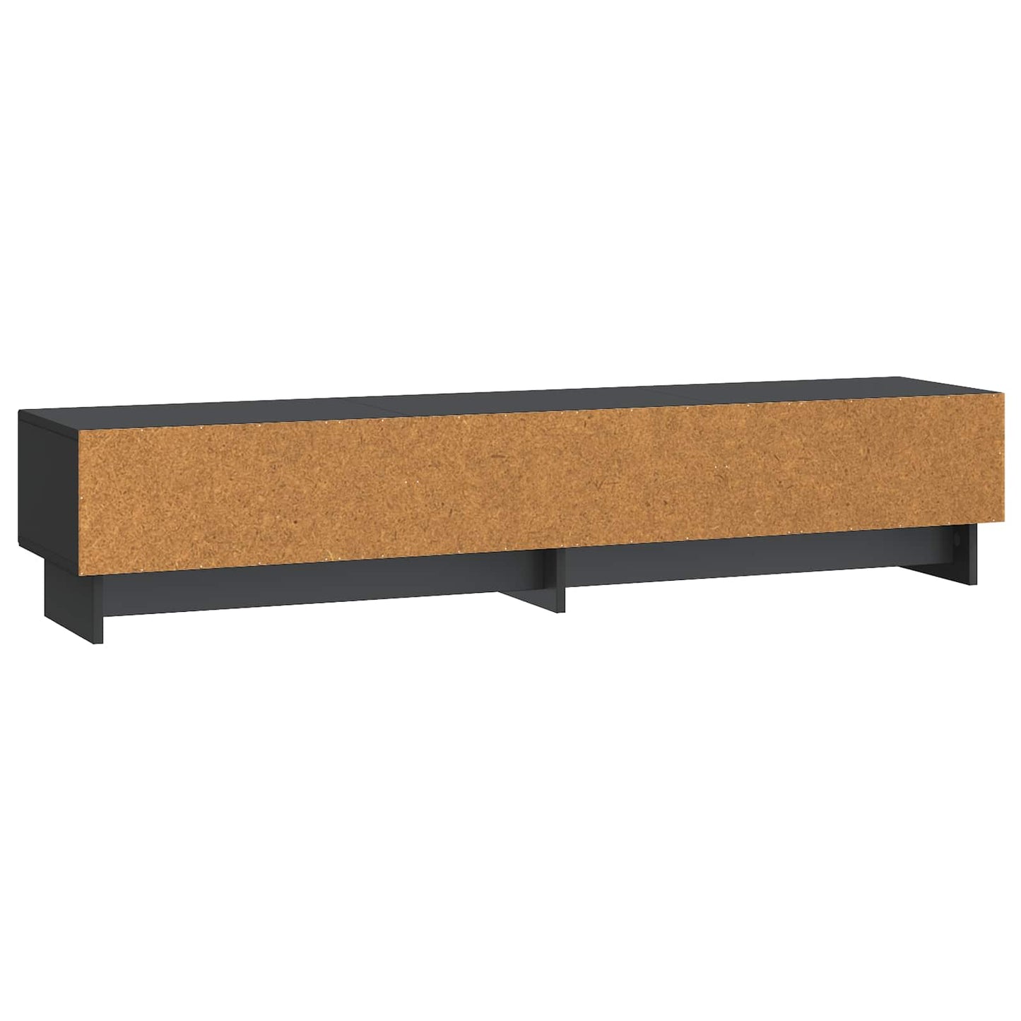 TV Cabinet with Drawer Black 147 x 34.5 x 30 cm Engineered Wood