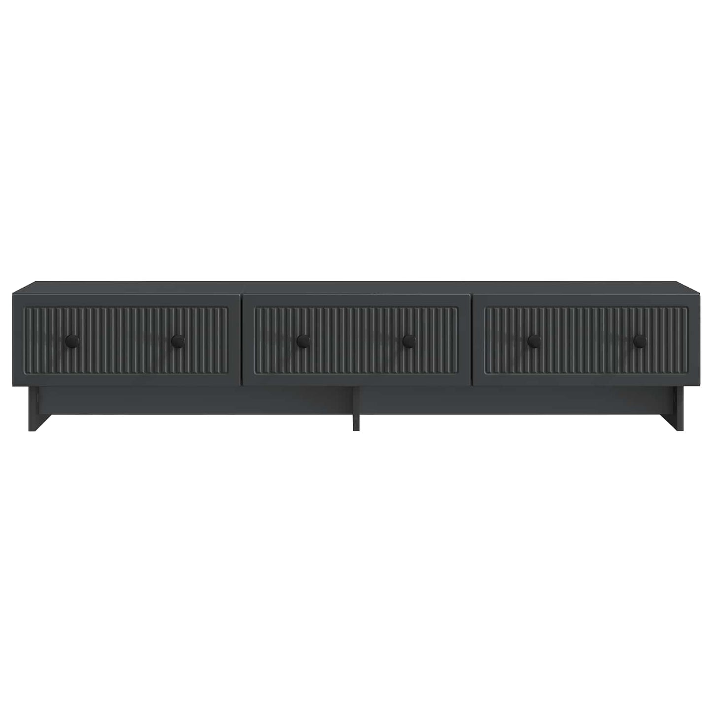 TV Cabinet with Drawer Black 147 x 34.5 x 30 cm Engineered Wood