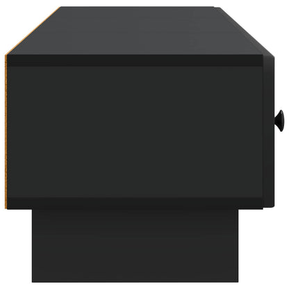 TV Cabinet with Drawer Black 147 x 34.5 x 30 cm Engineered Wood