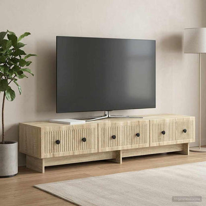 TV Cabinet Sonoma Oak 147 x 34.5 x 30 cm Engineered Wood