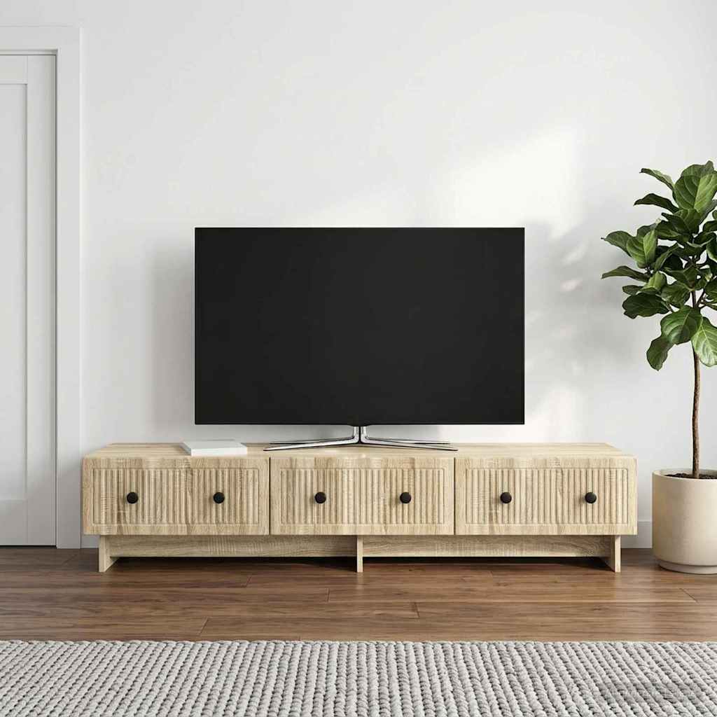TV Cabinet Sonoma Oak 147 x 34.5 x 30 cm Engineered Wood