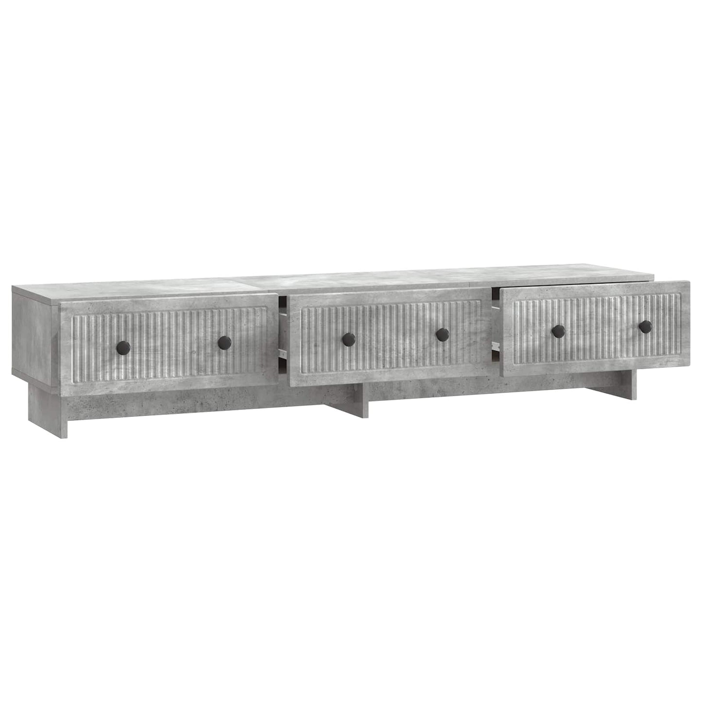 TV Cabinet Concrete Grey 147 x 34.5 x 30 cm Engineered Wood