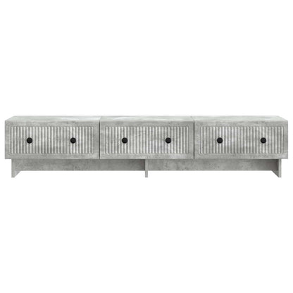 TV Cabinet Concrete Grey 147 x 34.5 x 30 cm Engineered Wood