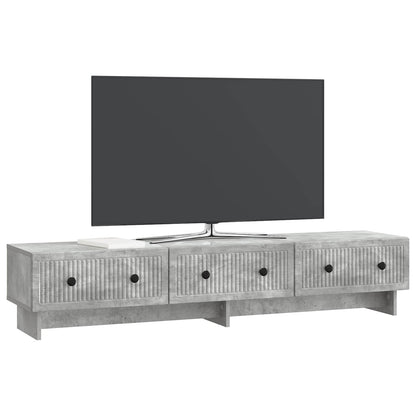 TV Cabinet Concrete Grey 147 x 34.5 x 30 cm Engineered Wood