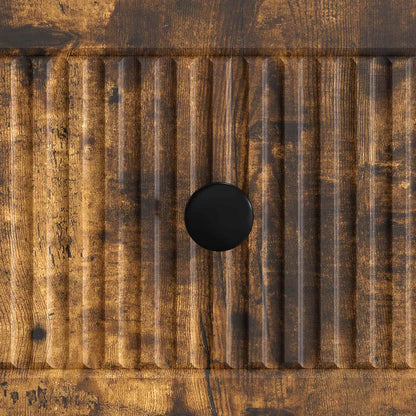 TV Cabinet Smoked Oak 147 x 34.5 x 30 cm Engineered Wood
