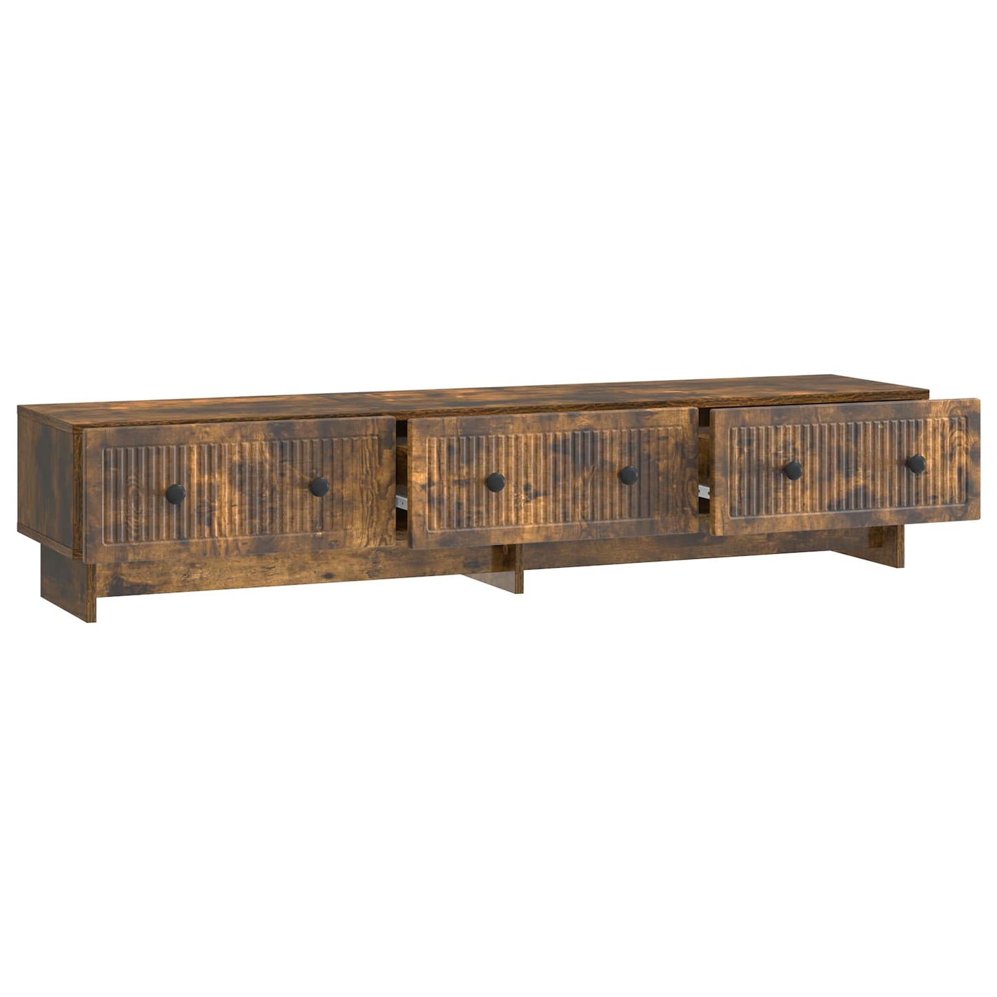 TV Cabinet Smoked Oak 147 x 34.5 x 30 cm Engineered Wood