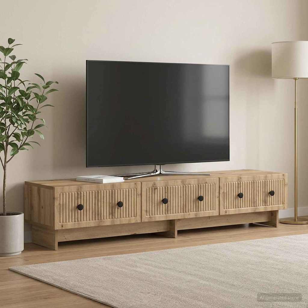 TV Cabinet Artisan Oak 147 x 34.5 x 30 cm Engineered Wood