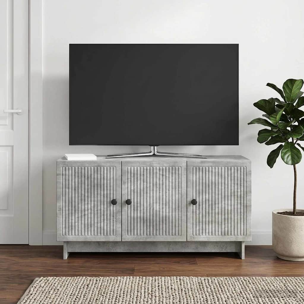 TV Cabinet Concrete Grey 99 x 34.5 x 50 cm Engineered Wood