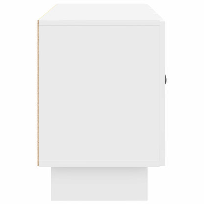 TV Cabinet High Gloss White 99 x 34.5 x 50 cm Engineered Wood