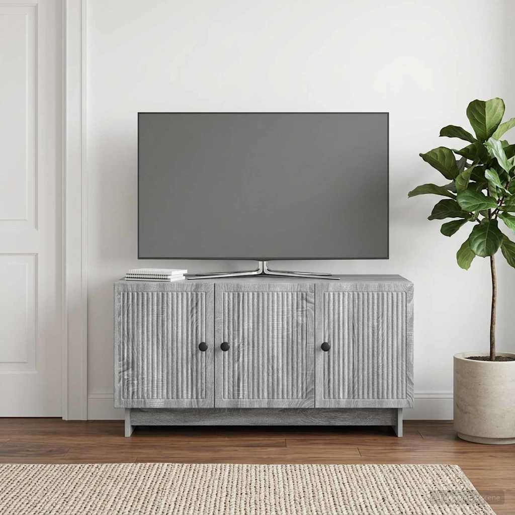 TV Cabinet Grey Sonoma 99 x 34.5 x 50 cm Engineered Wood