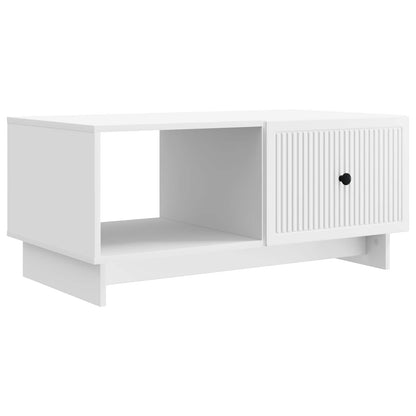 Coffee Table White 90 x 50 x 40 cm Engineered Wood