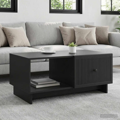 Coffee Table Black 90 x 50 x 40 cm Engineered Wood