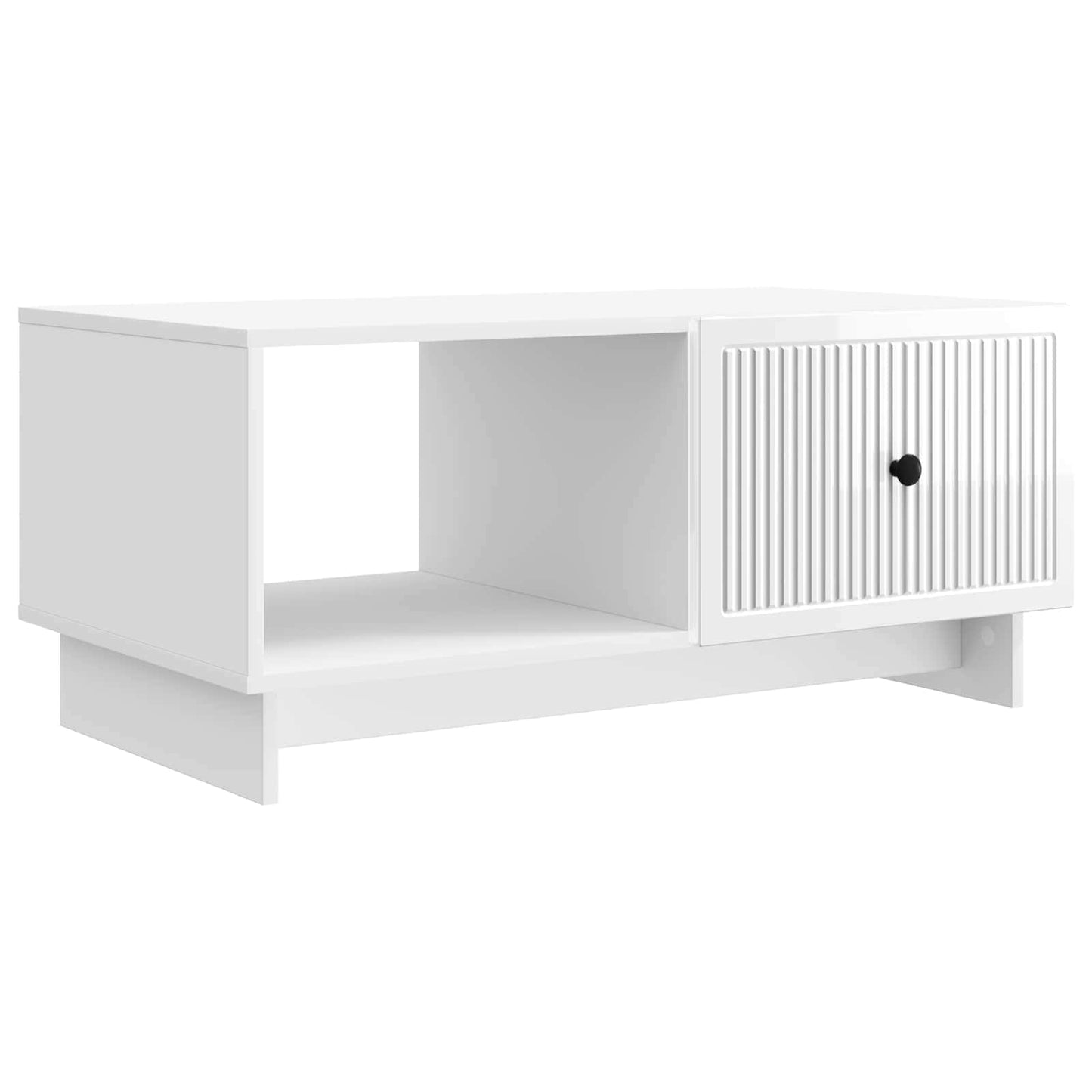 Coffee Table High Gloss White 90 x 50 x 40 cm Engineered Wood