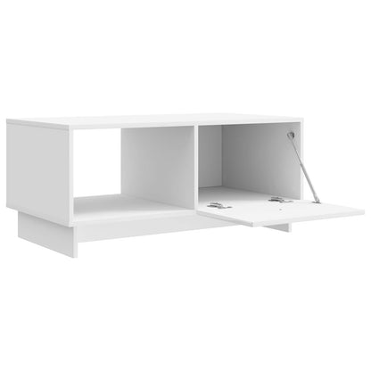 Coffee Table High Gloss White 90 x 50 x 40 cm Engineered Wood