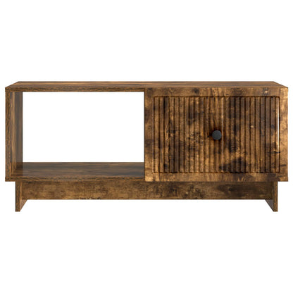 Coffee Table Smoked Oak 90 x 50 x 40 cm Engineered Wood